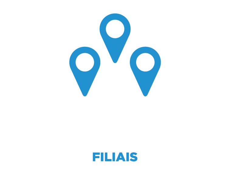 Três filiais Três filiais