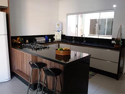 Móveis sob medida para cozinhas Bancada para cozinha
