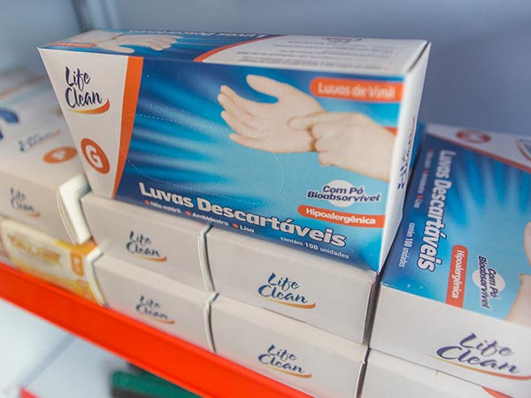 Luvas descartáveis Luvas descartáveis