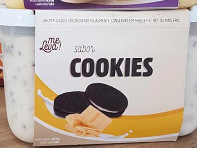 Cookies Sorvete sabor cookies