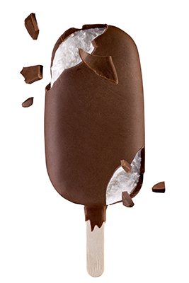 As melhores opções de picolés Picole com casca de chocolate