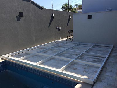 Grade móvel para cobrir piscinas Grade móvel para cobrir piscinas
