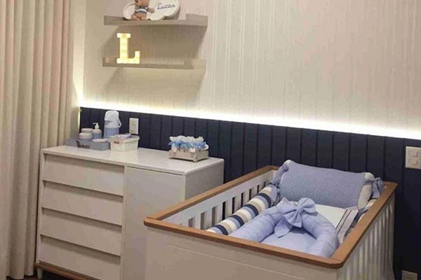 Móveis sob medida para quartos de bebês Berço e cômoda para quarto infantil