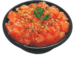 salmão donburi salmão-donburi
