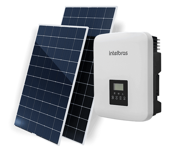 Placas solares e inversor de energia Placas solares e inversor de energia