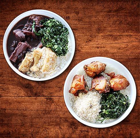 feijoada e frango à passarinho feijoada e frango à passarinho