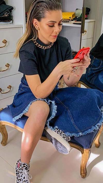 Saia jeans Saia jeans