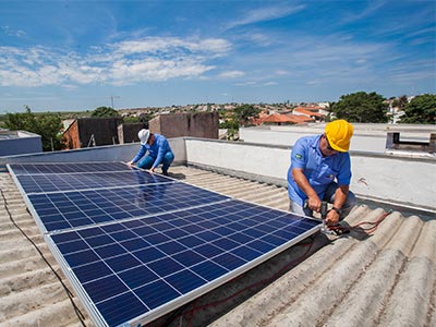 Instalação de placas solares Instalação de paineis solares