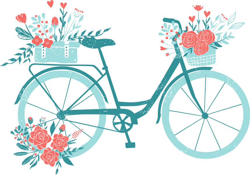 Receba flores na sua casa Bicicleta com flores