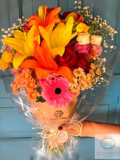 Ramalhete de flor colorida Flores para decoração