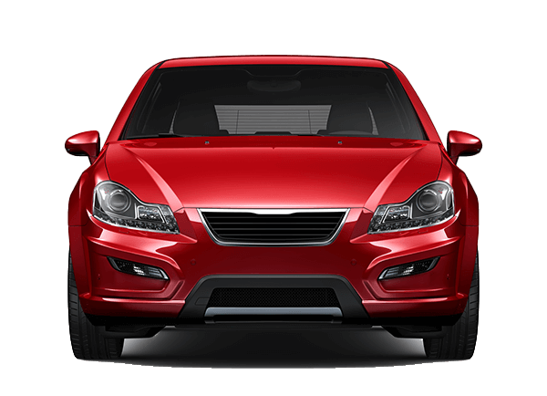 Diversas opções em tintas automotivas Carro vermelho