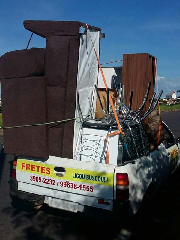 Transporte de móveis Caminhonete para transporte de móveis