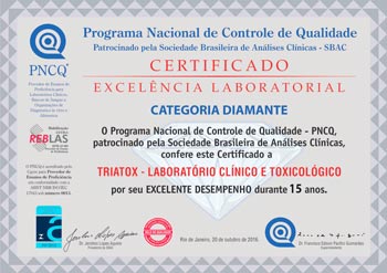 certificado de excelência laboratorial certificado