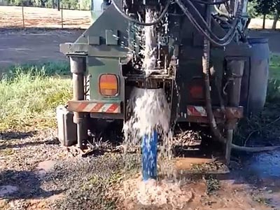 Perfuração de poço com máquina roto pneumática Máquina roto pneumática
