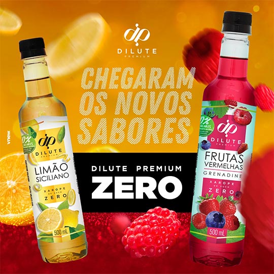 Novos sabores Dilute Premium Zero Dilute Premium Zero