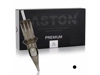 Caixa com 20 Unidades Easy Click Aston Premium 1 Ponta Cartucho com agulhas