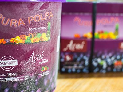 Potes de açaí Potes de açaí
