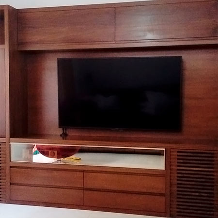 guada roupa embutido home theater
