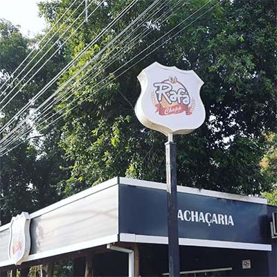 Confecção de placas comerciais Placa