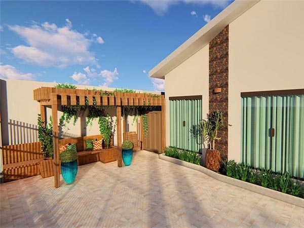 Área externa de uma residência Área externa de uma residência