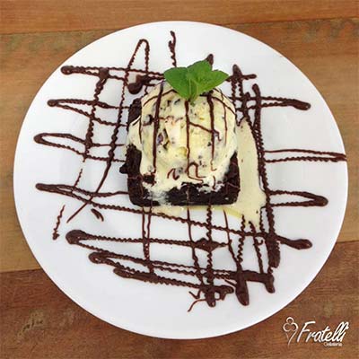 Gelato com brownie Gelato com brownie