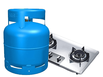 Gás GLP para uso em cozinha Botijão de gás e cooktop