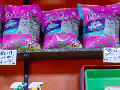 Areia para o gatinho fazer as necessidades Areia para gato