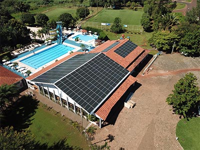 Painel solar instalado Painel solar instalado