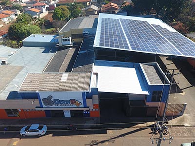Painel solar instalado Painel solar instalado