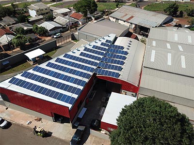 Painel solar instalado Painel solar instalado