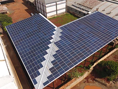 Painel solar instalado Painel solar instalado