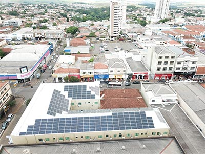 Painel solar instalado Painel solar instalado