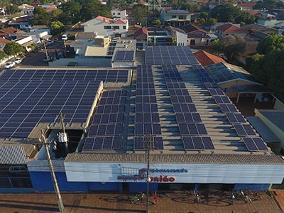 Painel solar instalado Painel solar instalado