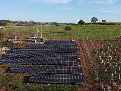 Painel solar instalado Painel solar instalado