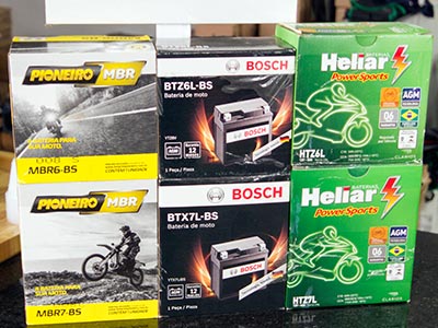 As melhores opções de baterias para motos e bicicletas elétricas Baterias para motos