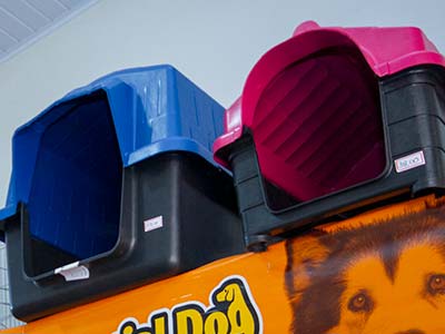 Casinhas e caixa de transporte Casinhas para cães e gatos