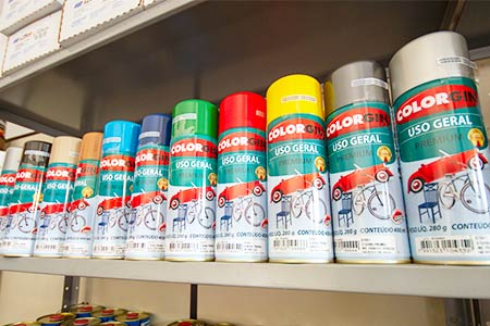 Tinta spray e solventes Tinta spray e solventes