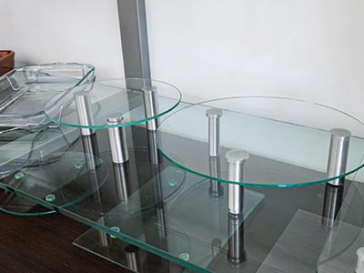 Base de vidro e suporte para frios Base de vidro e suporte para frios