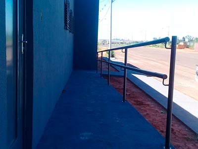 Corrimão para rampas e escadas Corrimão para rampas e escadas