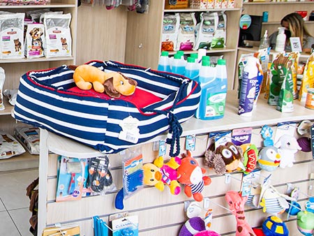 Caminhas, almofadas e produtos de higiene para pets