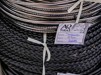Tiras trançadas para sapatos