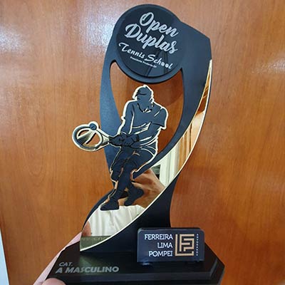 Troféu de campeonato de tênis Troféu de campeonato de tênis