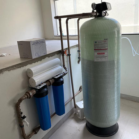 sistema de retirada de sólidos da água e dosagem de cloro sistema de retirada de sólidos da água e dosagem de cloro