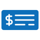 Aceitamos pagamentos em cheque Ilustração de um cheque