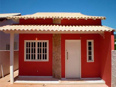 Casa pequena e confortável
