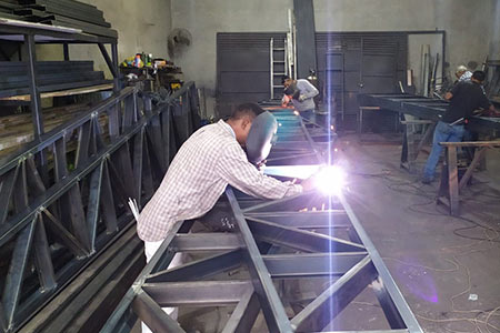 fabricação de estruturas metálicas