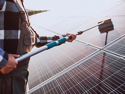 Soluções imediatas limpeza de placa fotovoltaica