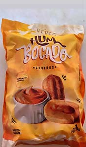 Pacote de 1kg de churros Hum Bocado Churros Hum Bocado