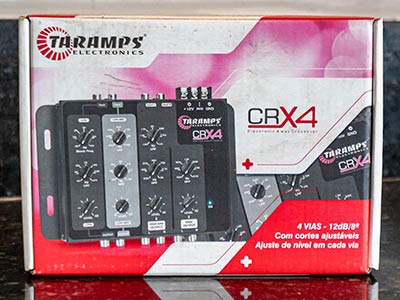Crossover Taramps Crx4 de 4 vias eletrônico som automotivo taramps crx4