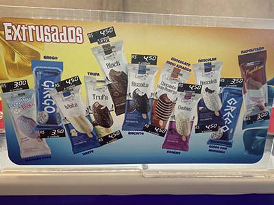 Picolés extrusados Picolés extrusados